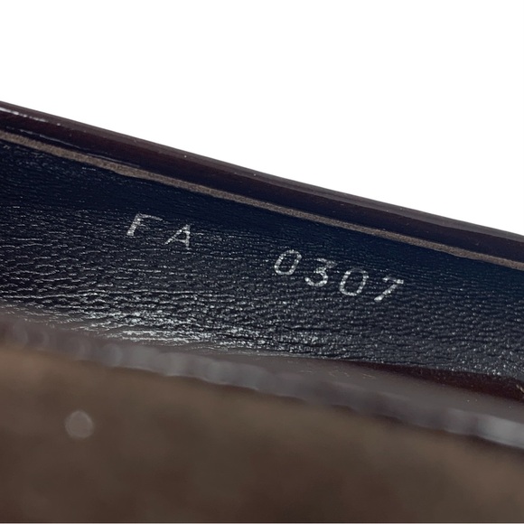 Vintage Dior Galliano Era Street Chic Brown Suede Patent Leather Logo Pumps 37.5 - Picture 13 of 16